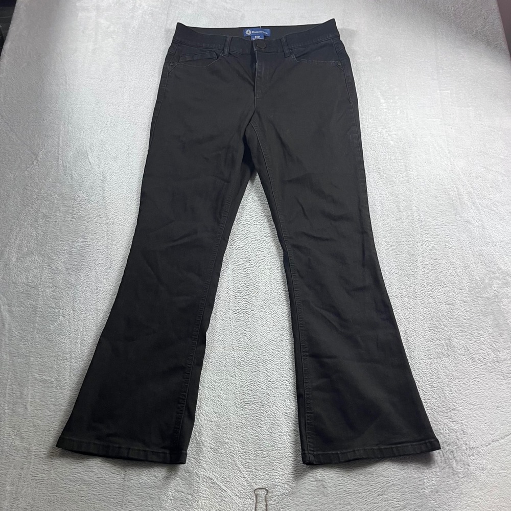 Democracy Absolution Black Bootcut Jeans Womens 10P Petite Stretch Denim
